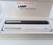 LAMY Dialog 3 Series 14K Fountain Pen (1 white , 1 matte black ,2pcs in 1 box )