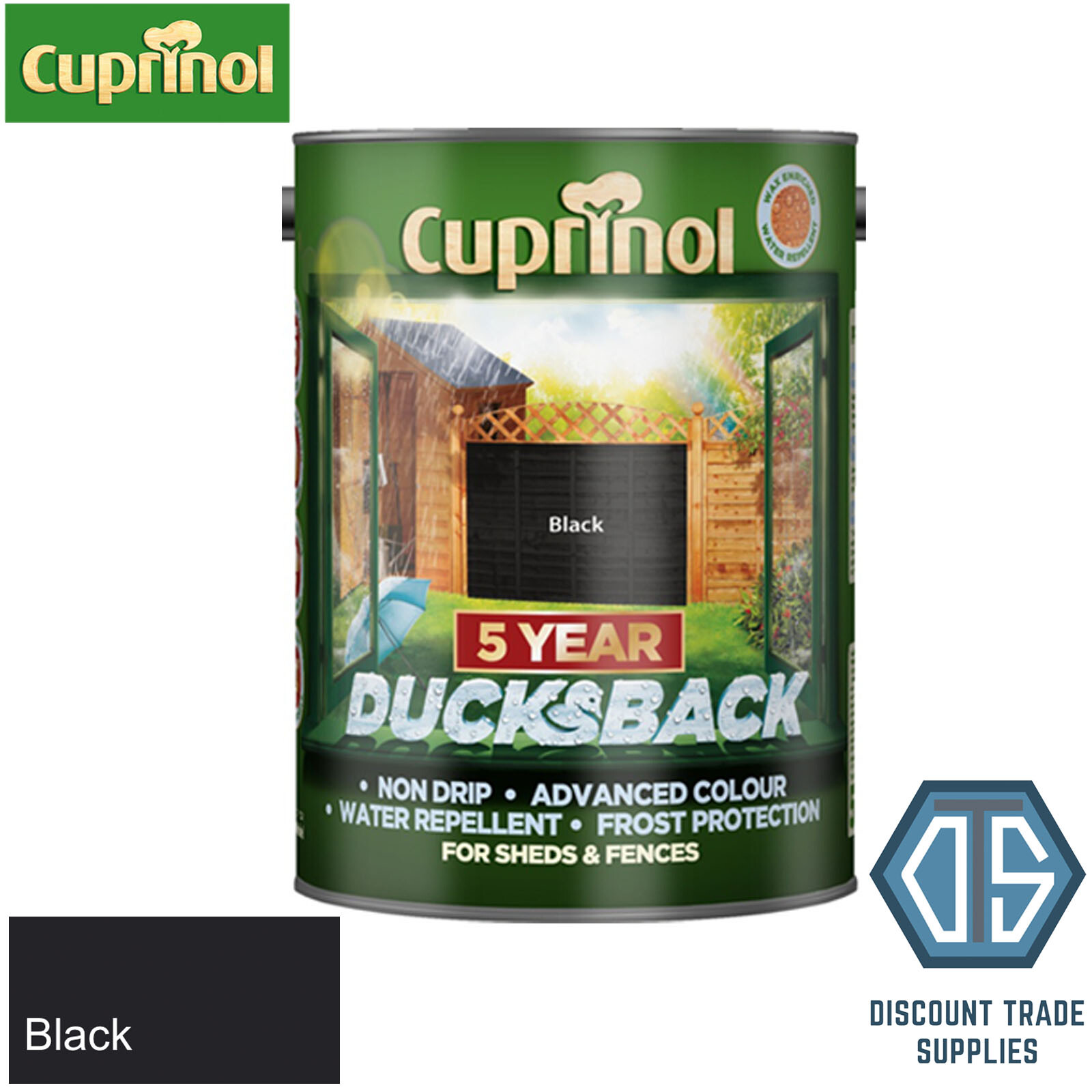 Cuprinol 5 year Ducksback All Colours Fence Wood Paint 5L FREE Next Day