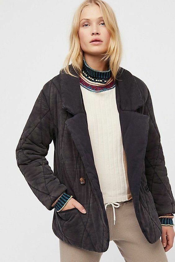 Free People Tawny Pillow Jacket size 