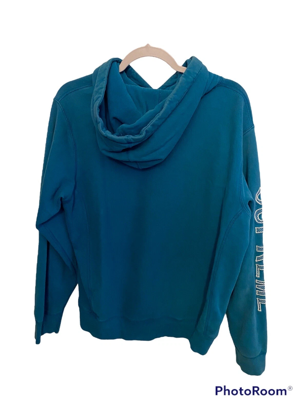 Sweat à capuche broder manches SUPREME SS18   Bleu aqua   Meduim