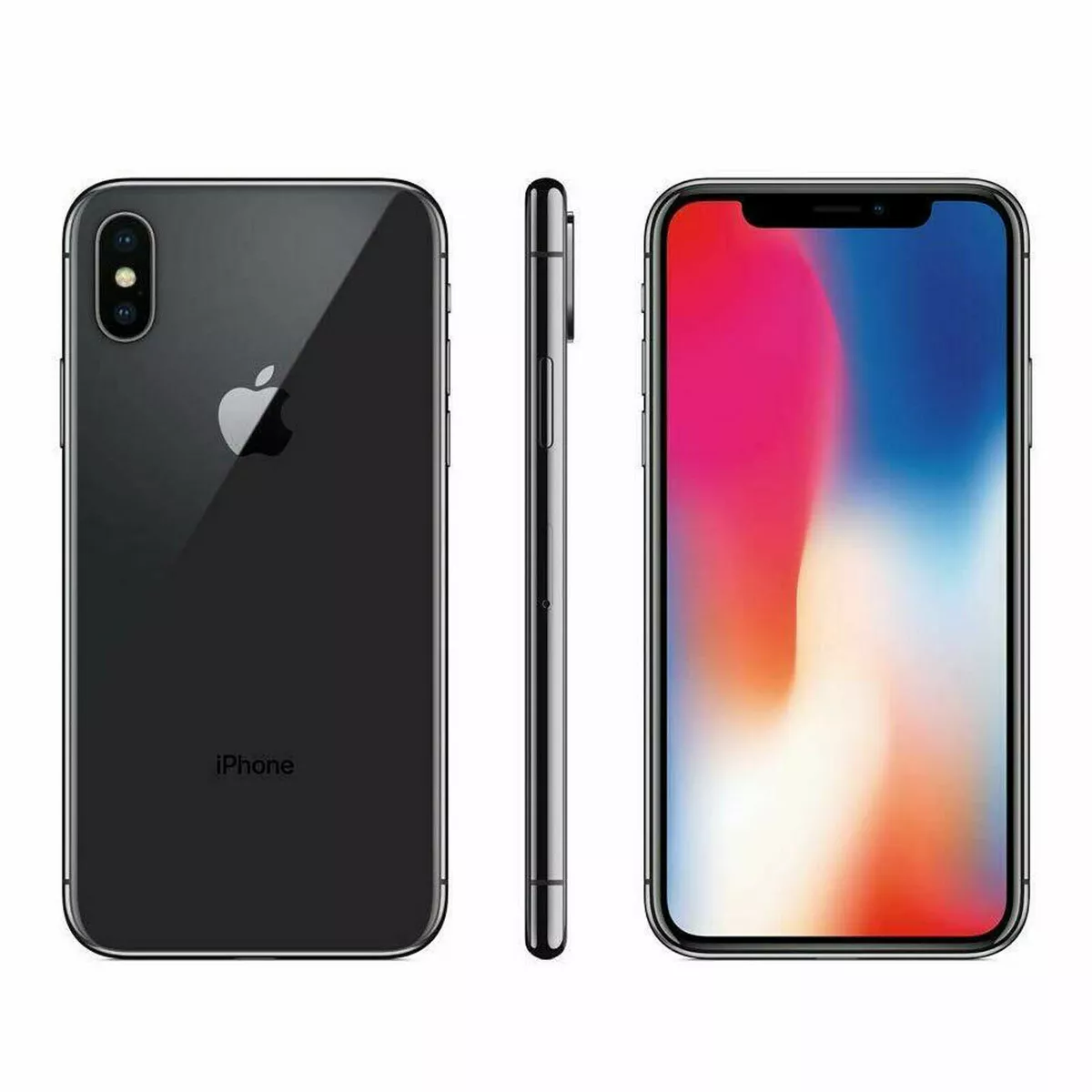 Apple iPhone X 64GB 256GB Unlocked Black Colour UK Stock