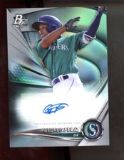 George Feliz AUTO Prospect 2022 Bowman Platinum Mariners
