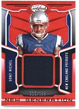 Sony Michel RC 2018 Panini Certified Red Refractor Patch#112/299 GEM?-Patriots 