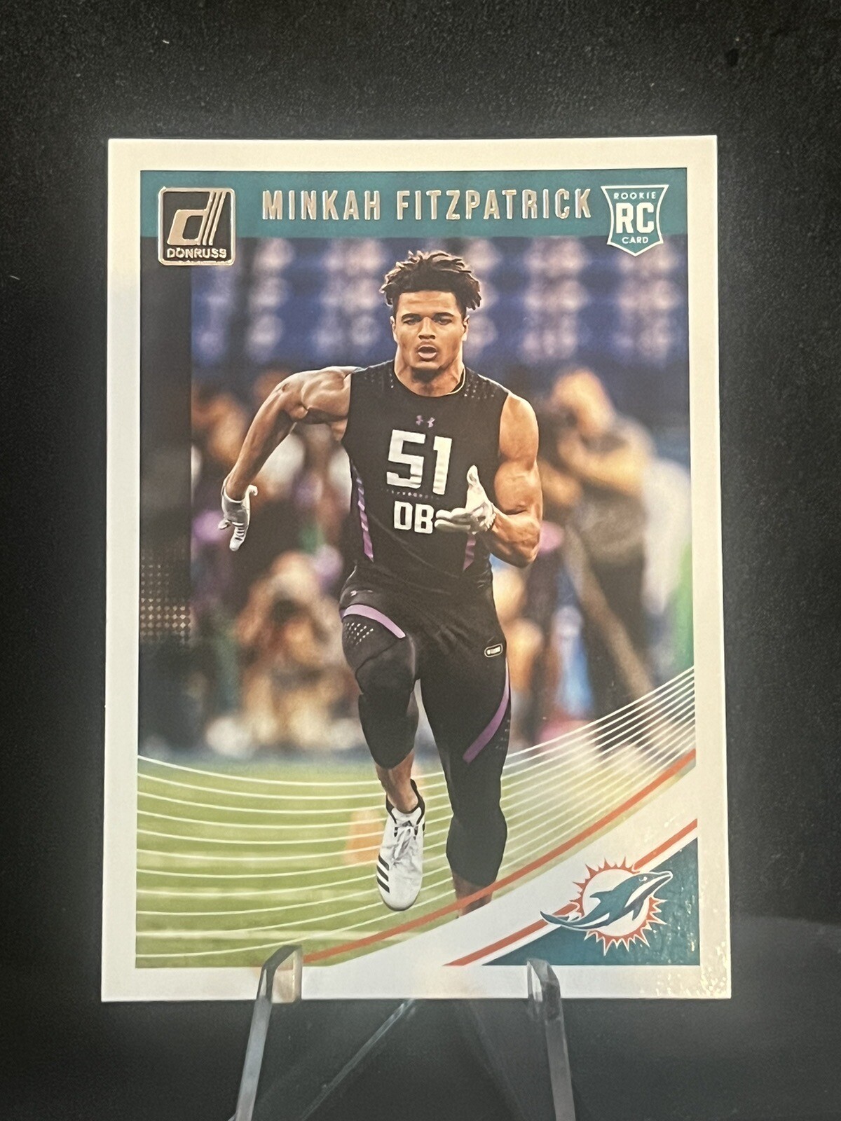 2018 Panini Donruss Minkah Fitzpatrick Rated Rookie No. 353 Miami Dolphins