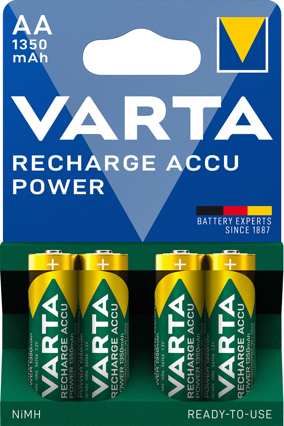 Varta Recha. Accu 1350mah Aa Zustand:neu