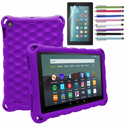 Amazon Fire HD 8 第12世代 本体 パープルケース付 For Amazon Fire 7 inch 2022/ Fire HD 8