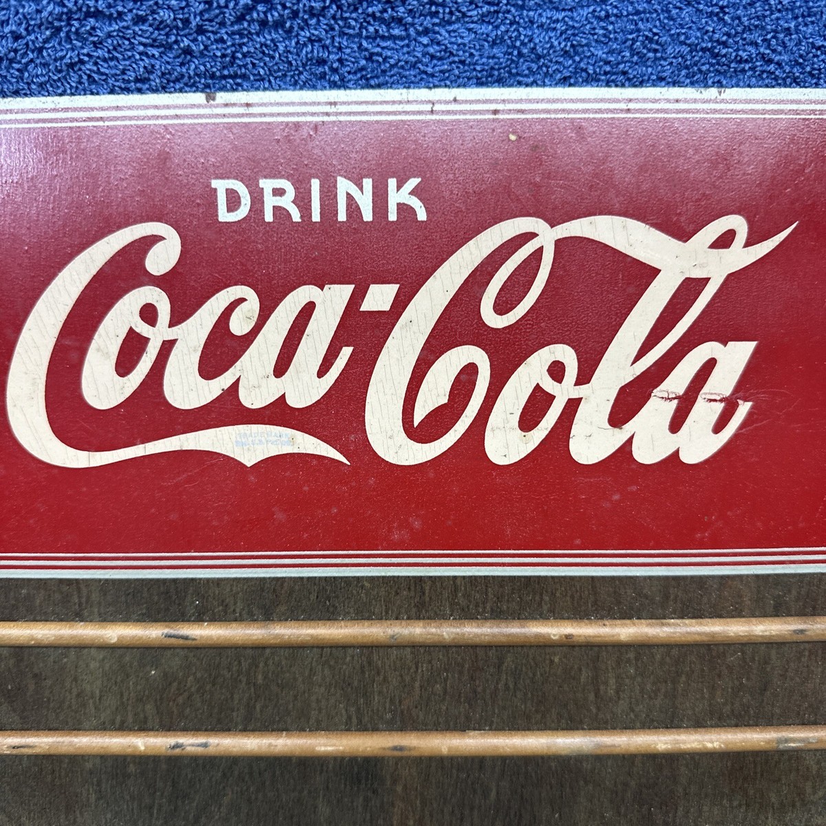 VINTAGE 1930'S DRINK COCA COLA WOOD MENU BOARD COKE MAN CAVE | eBay