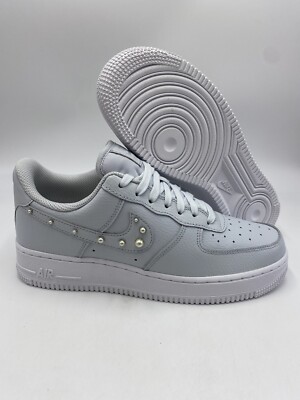 Size 8.5 - Nike Air Force 1 07 SE Pearl Swoosh - Pure Platinum W 