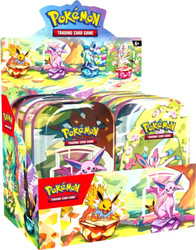 Pokemon TCG Scarlet & Violet Prismatic Evolutions Mini Tin Display (8 Tins)