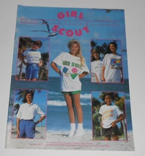 Vintage 1990 1991 GSA Girl Scouts Catalog Clothing Uniform Camping Badges Kids