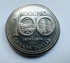 Canada 1974 $1 Winnipeg Centennial Dollar Coin