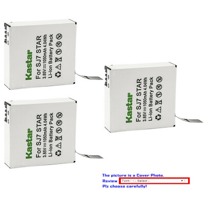 Kastar Replacement Battery for SJCAM SJ7 Star 4K Ultra HD Action Camera