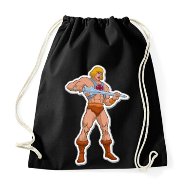 Youth Designz Baumwoll Beutel Turnbeutel Tasche He-Man Comic Held Serie Masters