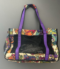 Laurel Burch Carrier Cat or Small Dog Art Soft Tote Fabric Mesh Bag