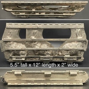 Anton Reiche 3 Bunny Rabbit Hinged Chocolate Mold 1885-1912 Made in Germany