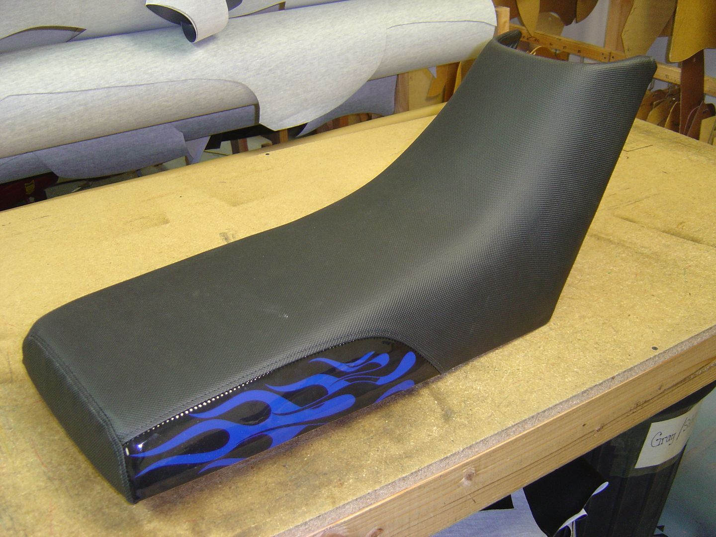 Yamaha Warrior Blue Flame Seat Cover 9860 eBay