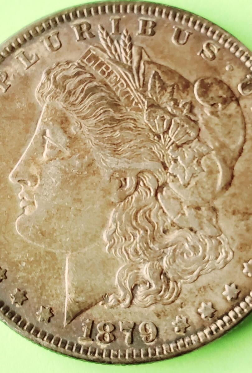 RARE 1879 Morgan Silver Dollar No mint mark HIGHLY DETAILED W