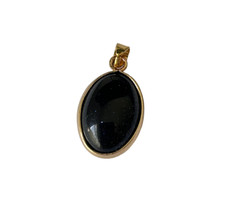 UK Seller! Natural Blue Sandstone Necklace Healing Stone Golden