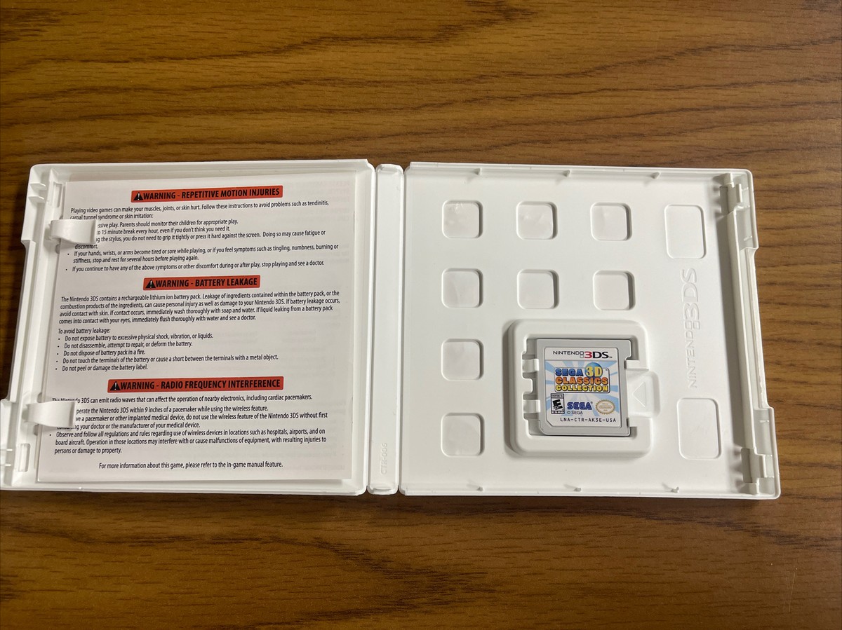 Sega 3D Classics Collection (Nintendo 3DS, 2016) COMPLETE w