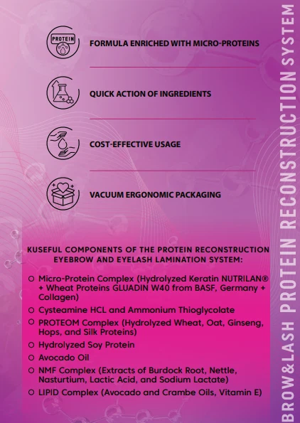 Lamination system SET Brow and Lash - Protein Reconstruction System ZOLA 3*10ml - Image 4 of 4