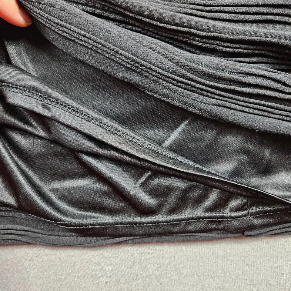 Alfani Pencil Skirt Black Womens 16 Zip Ruffle - Image 4 of 4