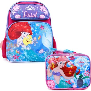 ariel backpack and lunchbox