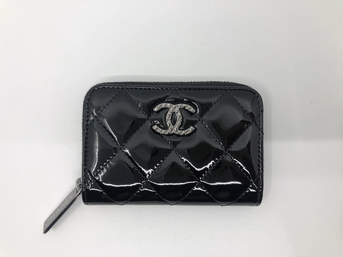 Chanel Zip Coin Purse AP3625 B14330 94305, Black, One Size