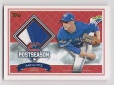 AARON SANCHEZ 2016 TOPPS POSTSEASON PERFORMANCE RELICS PPR-AS 039/100 BLUE JAYS