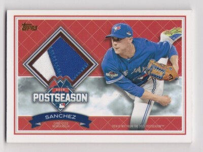 AARON SANCHEZ 2016 TOPPS POSTSEASON PERFORMANCE RELICS PPR-AS 039/100 BLUE JAYS