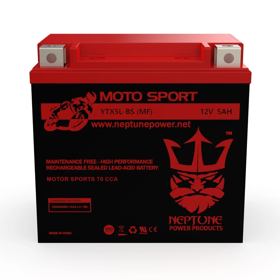 Batería ATV KTM 505CC KTM SX, 2008-2010 ST5L-BS YTX5L-BS (MF) de Neptune Foto 2 de 4