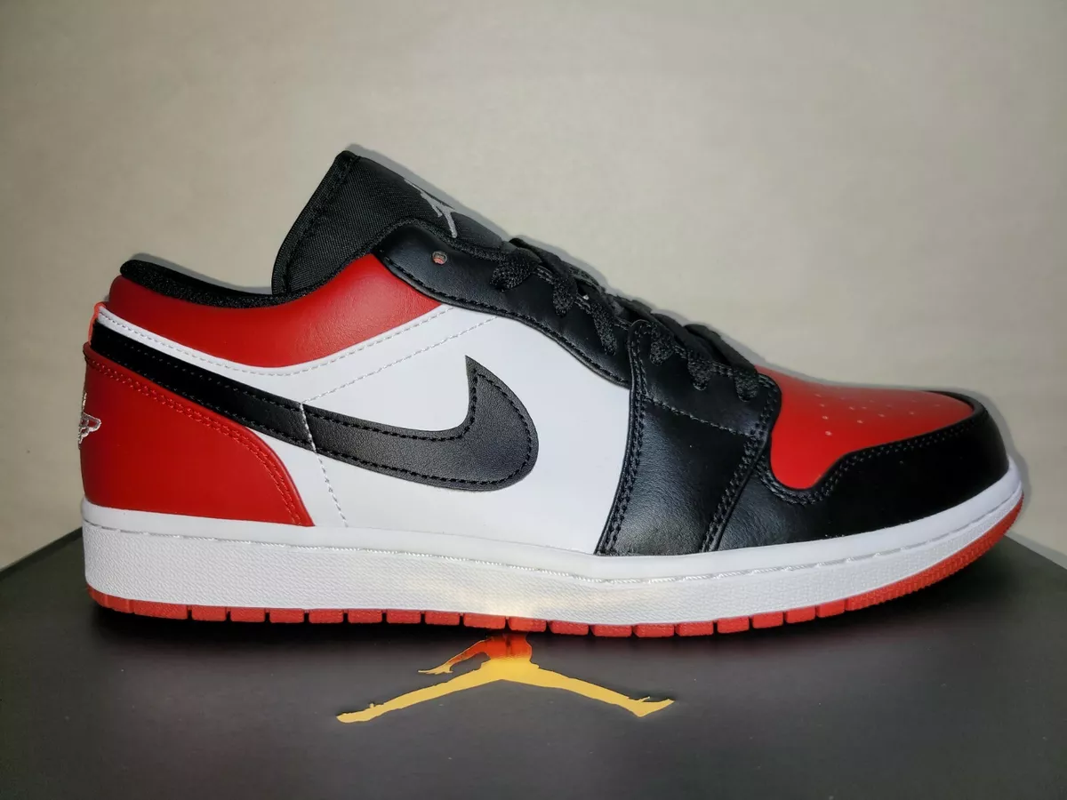 Air Jordan 1 Low 'Bred Toe' - Air Jordan - 553558 612 - gym red/black/white