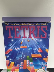 Sistema de entretenimiento Nintendo NES Tetris ASI versi&oacute;n asi&aacute;tica CIB caja original manual