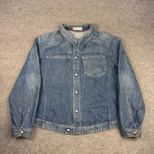 Vintage Levi's Jacket Mens Large Blue 70100 Engineered Jeans Denim Trucker 90s