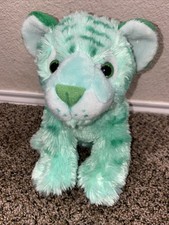 10  Soft Wild Republic Green Tiger Stuffed Animal Beanbag Plush Toy