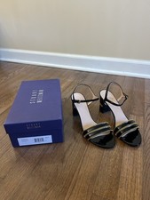 Stuart Weitzman Mississippi Black Patent Leat...