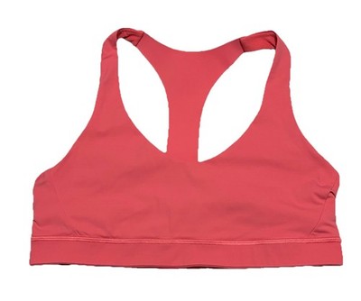 Lululemon Break Free Sports Bra Nulux In Flash Light Tone Women's Size 10