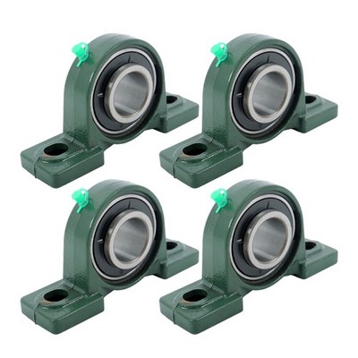 4PCS UCP208-24 Pillow Block Bearing 1-1/2'' Bore 2-Bolt Self-Aligning Solid Base