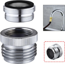 Faucet to Garden Hose Adapter 3/4" GHT Sink Faucet Aerator Chrome