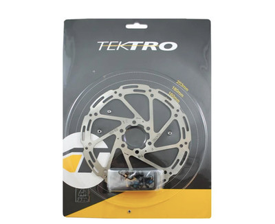 Tektro Fahrrad Bremsscheibe 160mm 6-Loch 1,8mm Disc Rotor inkl. Schrauben