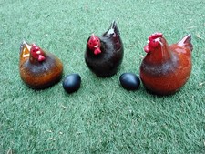 Huhn aus Keramik, 17 cm hoch, 3 verschiedene Modelle