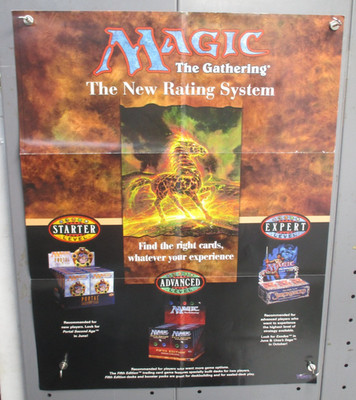 1998 Promo Poster MAGIC THE GATHERING Portal Stronghold NEW RATING SYSTEM CM6379