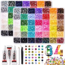 Bedazzling Kit 80000Pcs 3mm Rhinestones 42 Colors Clear B7000 Glue NAR-3MM Resin