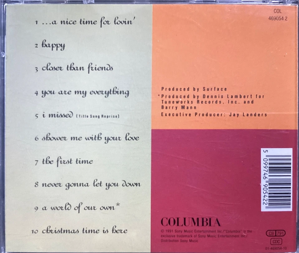 Surface - The Best Of....A Nice Time 4 Lovin - Colombia 1991 CD - Image 2 of 2