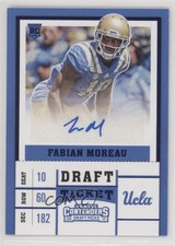2017 Panini Contenders Draft Picks Ticket Blue Foil Fabian Moreau #289 Auto 01jy