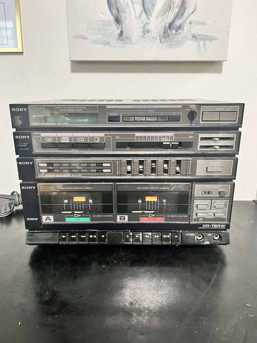 Vintage SONY XO-750W Mini Hi-Fi Component Stereo System PLS READ