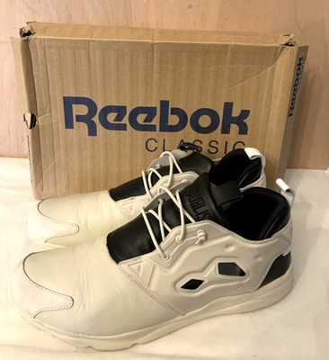 Reebok Furylite AFF Oatmeal Black White AQ9298 Sneaker - UK 11,5 EU 46 - Pre Loved