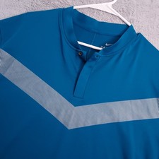Nike Polo Shirt Mens Extra Large Blade Collar Tiger Woods Reflective Vapor Green