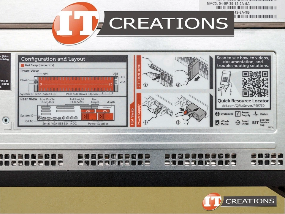 DELL POWEREDGE R730XD SFF SERVER TWO E5-2603V3 1.6GHZ 768GB 10 X 600GB 15K SAS H - Image 2 of 4