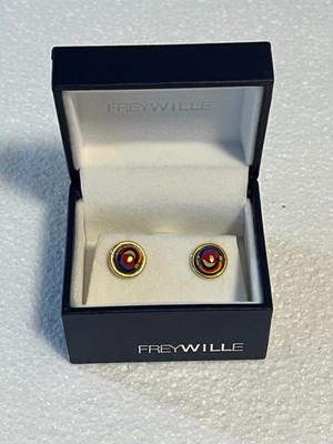 Frey Wille, Ohrringe Cabochon, Ohrstecker, Hundertwasser, Spiral of Life
