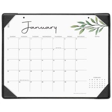 Cabbrix Desk Calendar 2026 with Desktop Mat, ...